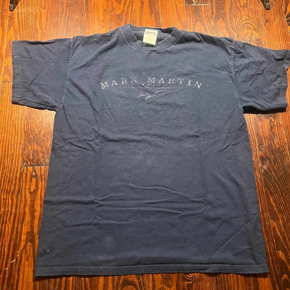 Tultex XL NASCAR Mark Martin T-Shirt Navy Graphic Racing